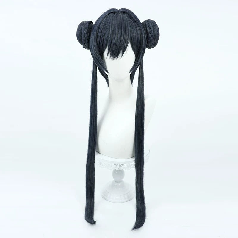 Blue Archive Cosplay Wigs Kisaki Ryuuge Double Buns Wigs