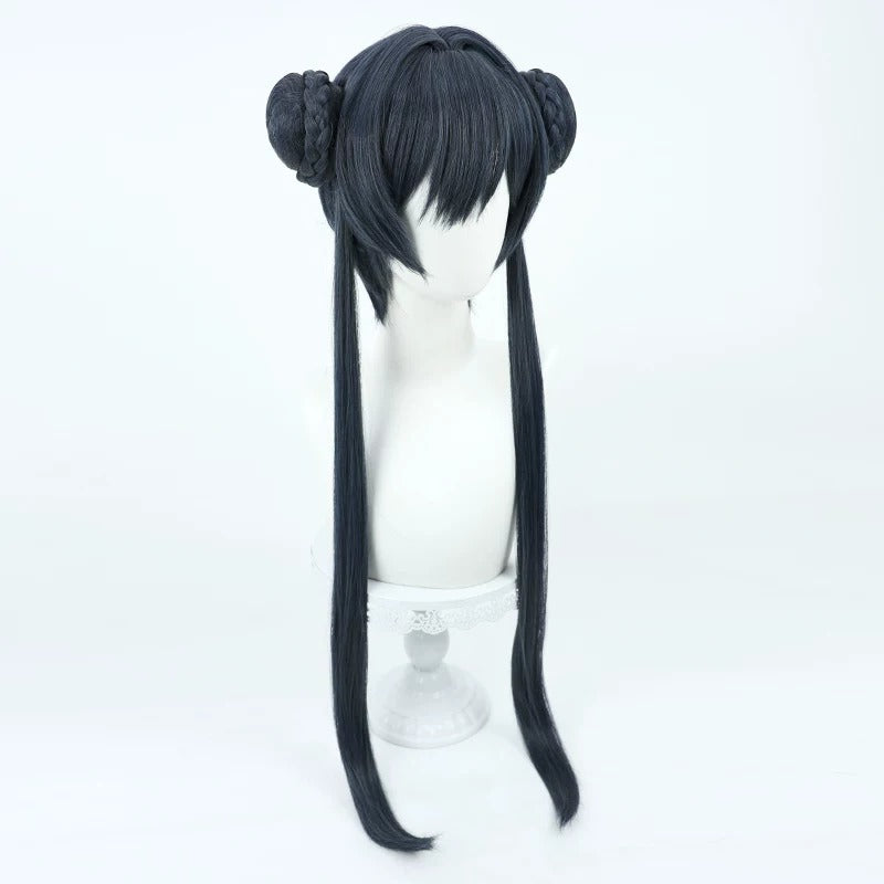 Blue Archive Cosplay Wigs Kisaki Ryuuge Double Buns Wigs