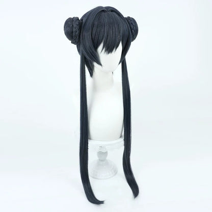 Blue Archive Cosplay Wigs Kisaki Ryuuge Double Buns Wigs