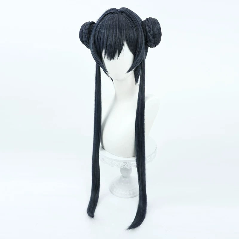 Blue Archive Cosplay Wigs Kisaki Ryuuge Double Buns Wigs