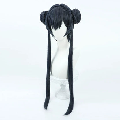 Blue Archive Cosplay Wigs Kisaki Ryuuge Double Buns Wigs