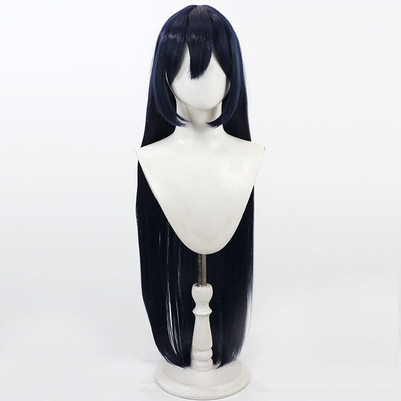 Blue Archive Cosplay Wigs Motomiya Chiaki Dark Blue Wigs