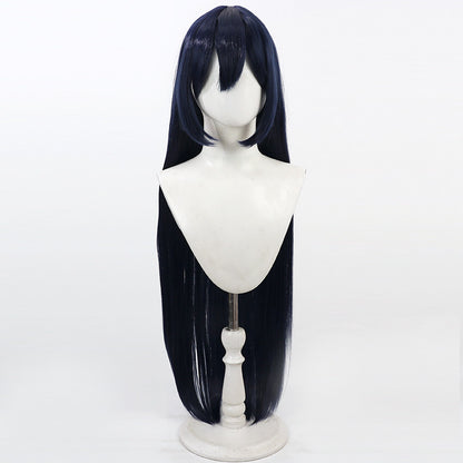 Blue Archive Cosplay Wigs Motomiya Chiaki Dark Blue Wigs