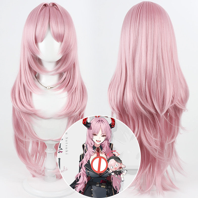 Blue Archive Cosplay Wigs Satsuki Kyougoku Pink Wigs