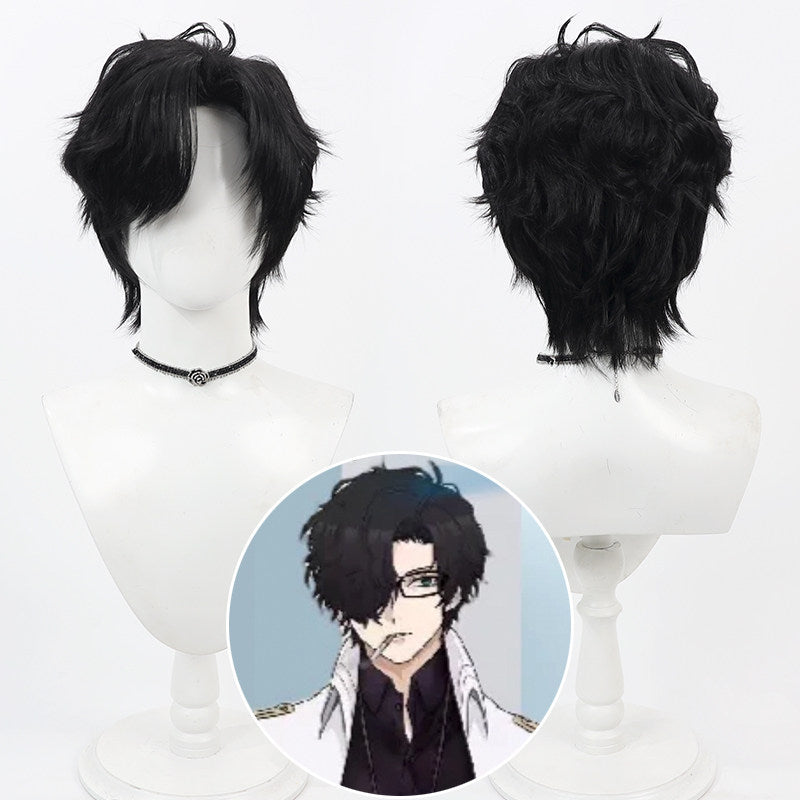 Blue Archive Cosplay Wigs Shale Teacher Left Part Wavy Hair