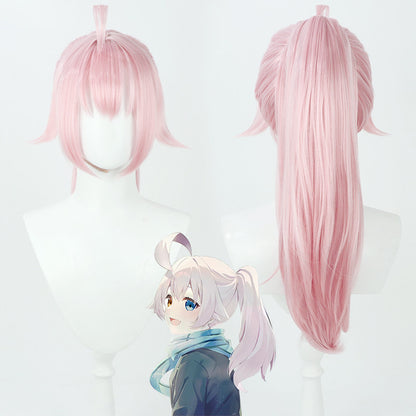 Blue Archive Cosplay Wigs Takanashi Hoshino High Ponytail Pink Wigs