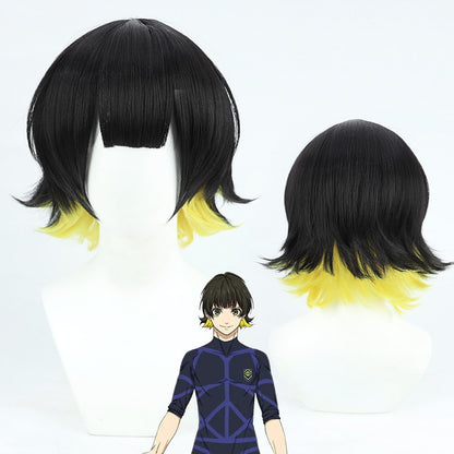 Blue Lock  Cosplay Wigs Anime Blue Lock Bachira Meguru Gradient Wig