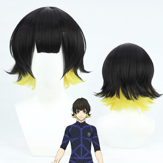Blue Lock  Cosplay Wigs Anime Blue Lock Bachira Meguru Gradient Wig