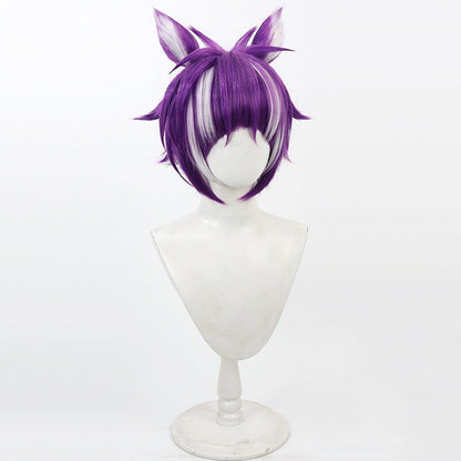 Chenya Cosplay Wigs Cheshire Cat Multi Highlight Wigs Disney Twisted-Wonderland
