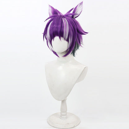 Chenya Cosplay Wigs Cheshire Cat Multi Highlight Wigs Disney Twisted-Wonderland