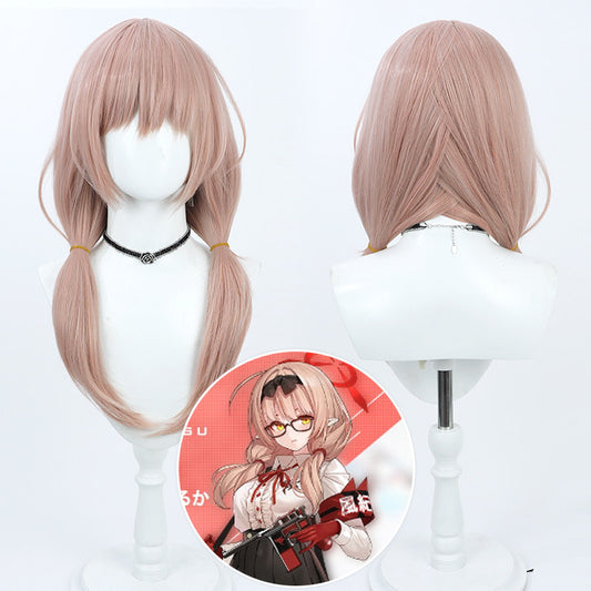 Chinatsu Hinomiya Blue Archive Cosplay Wigs Twin Braids Wigs