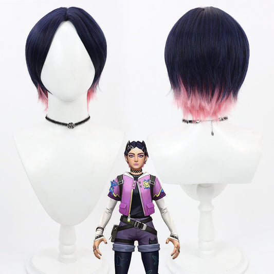 Clove Cosplay Wigs Games VALORANT Navy Wigs