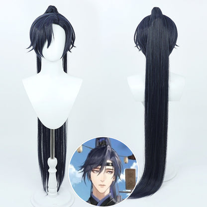 Code: Kite Cosplay Wigs Fu Rong Blue Black Wigs