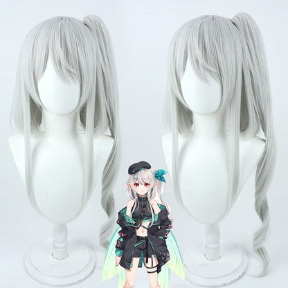Cosplay Wig Pomu Rainpuff Grey Wigs NIJISANJI EN Vtuber