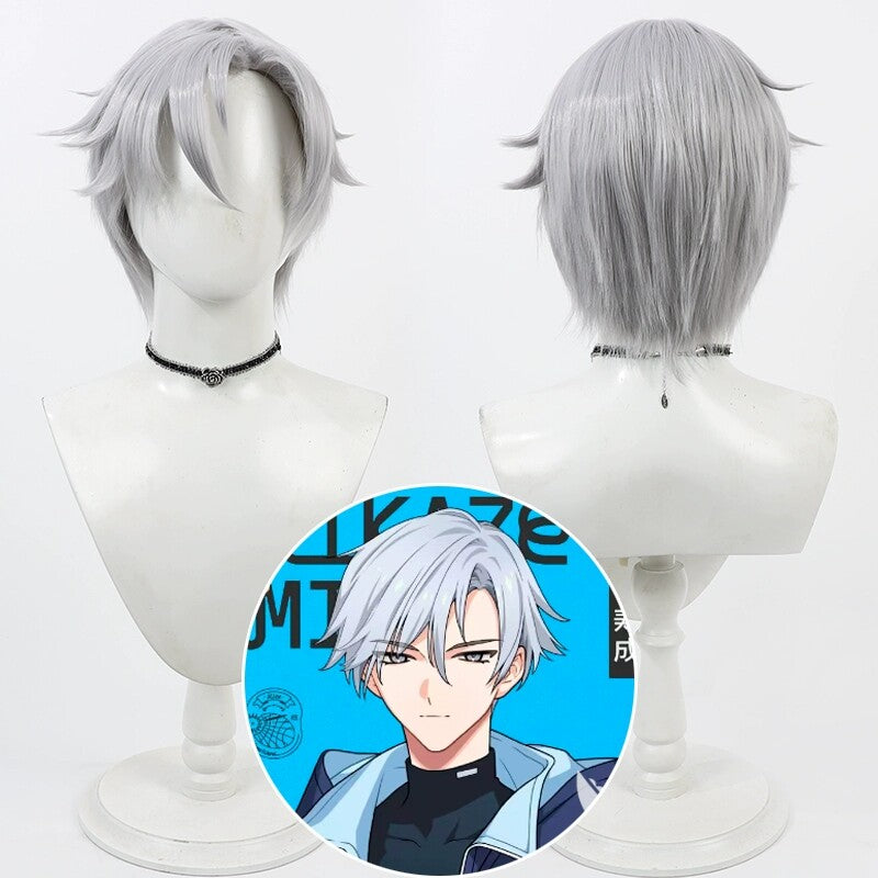 Cosplay Wigs 18TRIP Yukikaze Kamina Blue Grey Wigs
