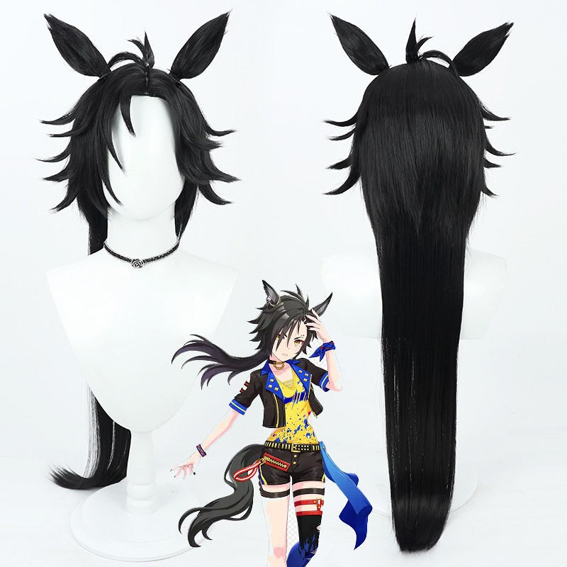 Cosplay Wigs Air Shakur Pretty Derby Black Ears And Tail
