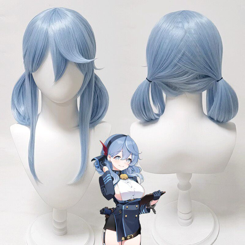 Cosplay Wigs Ako Amau Twin Braids Wigs Blue Archive Nexon