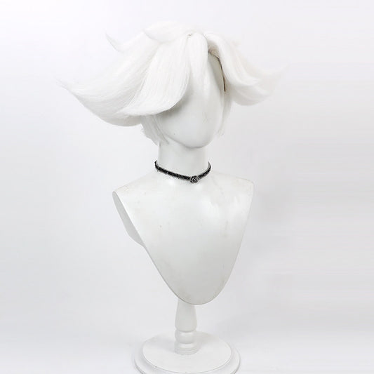 Cosplay Wigs Angel Dust White Wigs Hazbin Hotel