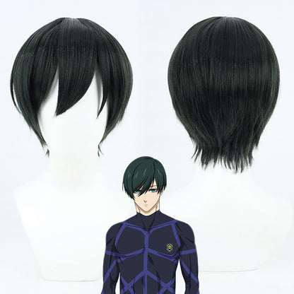 Cosplay Wigs Anime Blue Lock Rin Itoshi Green Wigs