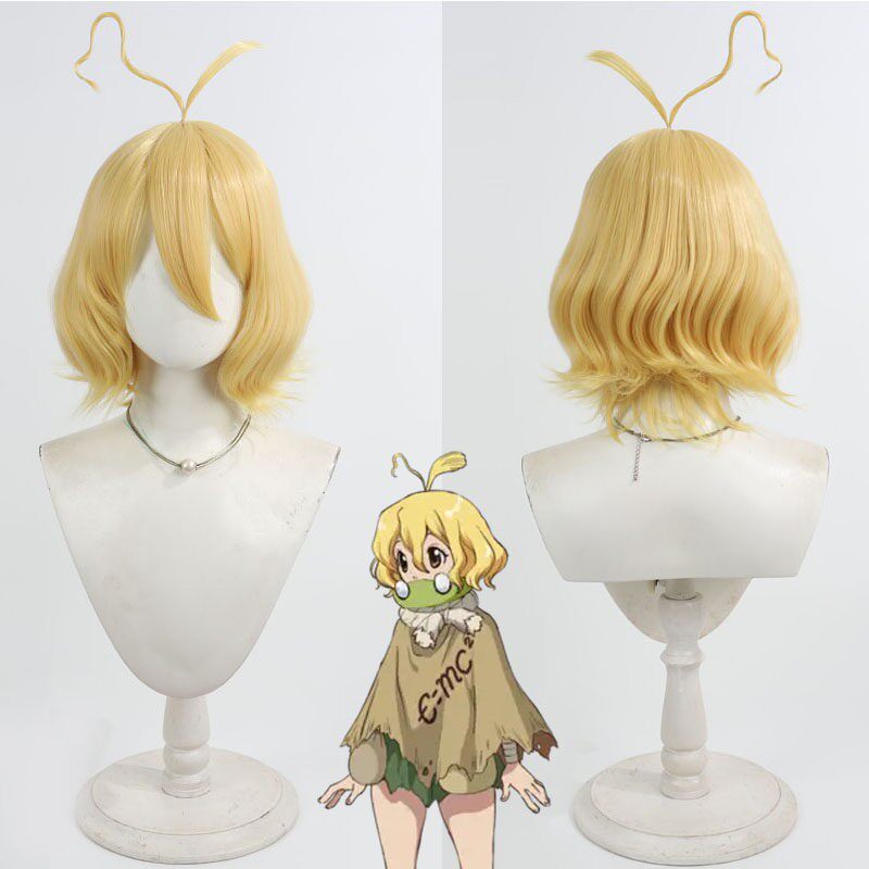 Cosplay Wigs Anime Dr.STONE Suika Golden Wigs
