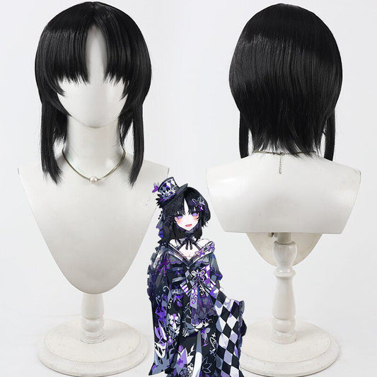 Cosplay Wigs Anime Magical Girl Witch Trials Housho Margo Black Wigs