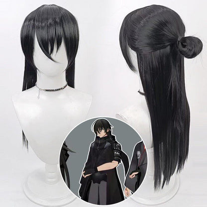 Cosplay Wigs Anime Magoroku Kanemoto Touken Ranbu Online Black Wigs