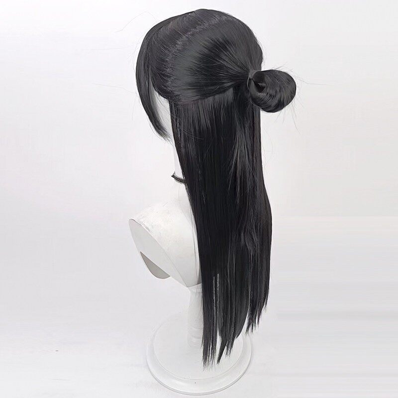 Cosplay Wigs Anime Magoroku Kanemoto Touken Ranbu Online Black Wigs