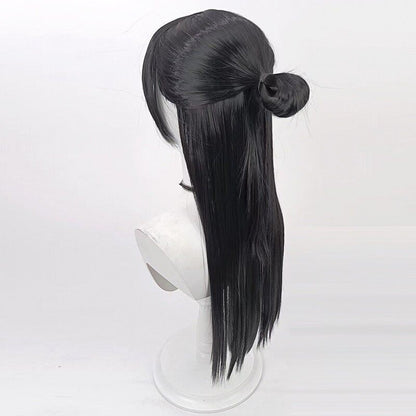 Cosplay Wigs Anime Magoroku Kanemoto Touken Ranbu Online Black Wigs
