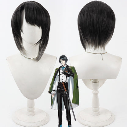 Cosplay Wigs Anime Matsui Gou Black Mixed Wigs Touken Ranbu Online