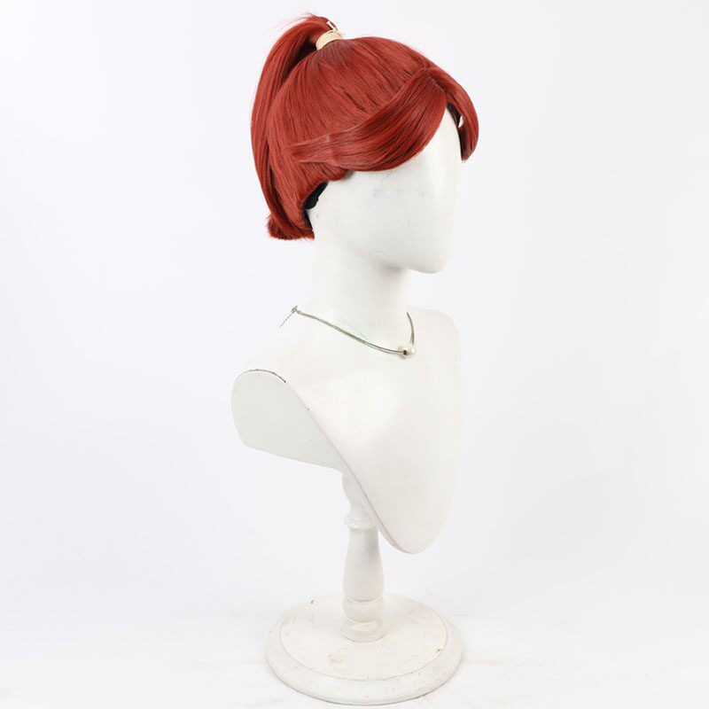 Cosplay Wigs Anime Ninjaboy Rantaro Isuke Ninokuruwa Wine Red Wigs