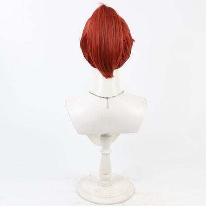 Cosplay Wigs Anime Ninjaboy Rantaro Isuke Ninokuruwa Wine Red Wigs
