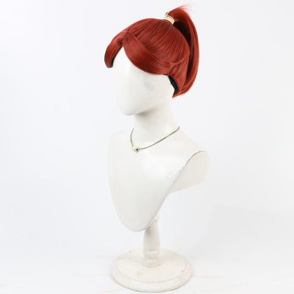 Cosplay Wigs Anime Ninjaboy Rantaro Isuke Ninokuruwa Wine Red Wigs