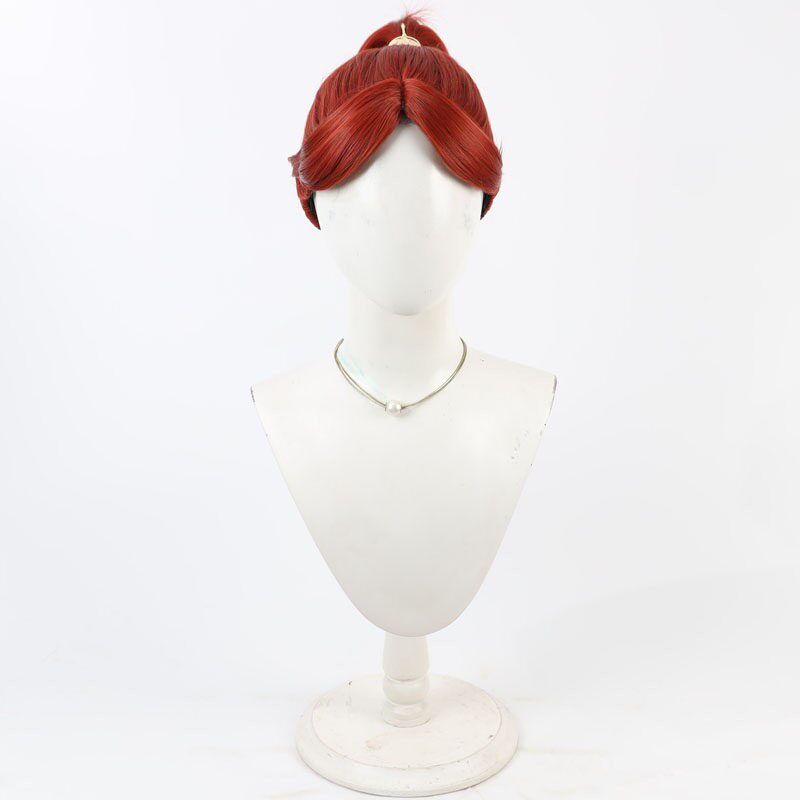 Cosplay Wigs Anime Ninjaboy Rantaro Isuke Ninokuruwa Wine Red Wigs