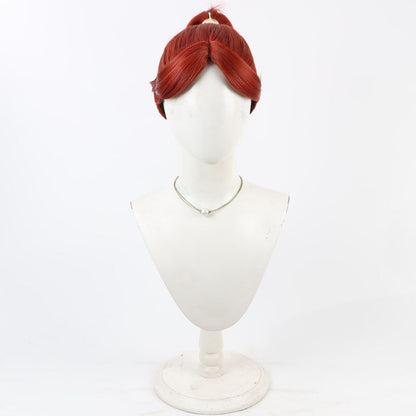 Cosplay Wigs Anime Ninjaboy Rantaro Isuke Ninokuruwa Wine Red Wigs