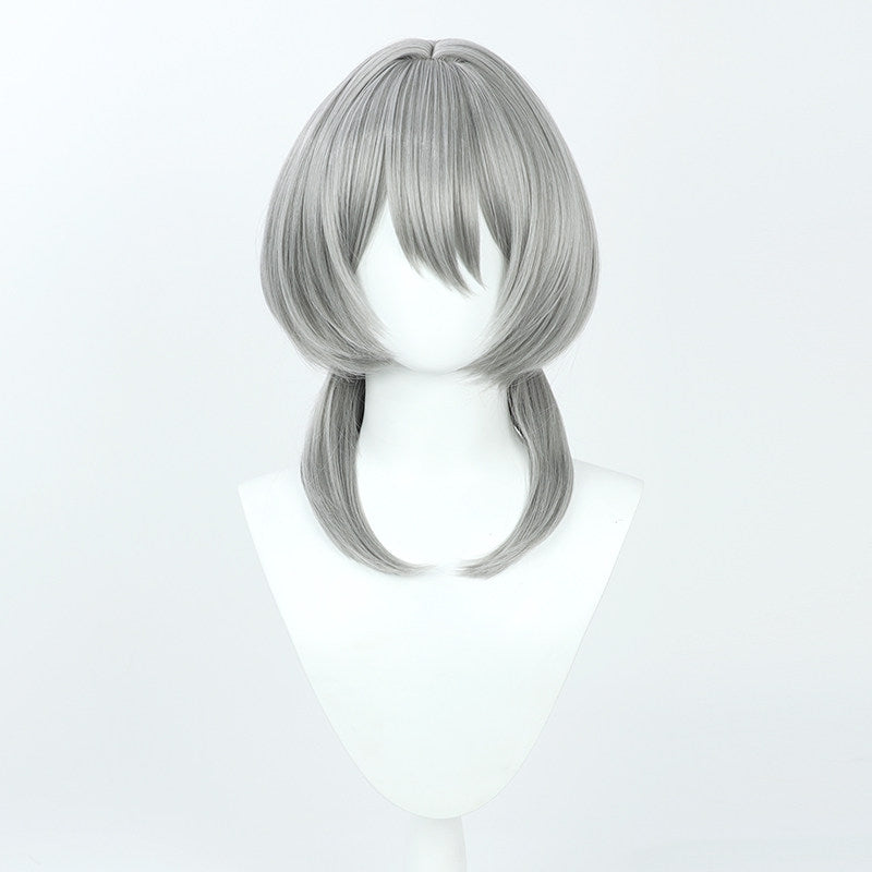 Cosplay Wigs Arknights 4th Ann Ho'olheyak Grey Wigs