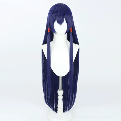 Cosplay Wigs Arknights Ch'en the Holungday Blue Long Wigs