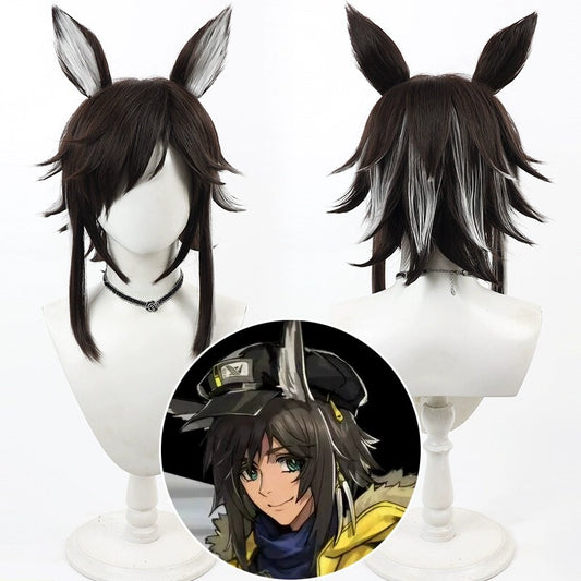 Cosplay Wigs Arknights Courier Dark Brown Wigs