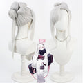 Cosplay Wigs Asagi Mutsuki New Year Silver Wigs Blue Archive