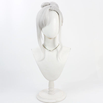 Cosplay Wigs Asagi Mutsuki New Year Silver Wigs Blue Archive