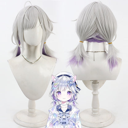 Cosplay Wigs Ayatsuno Yuni Girl Group Silver Wigs StelLive VTuber