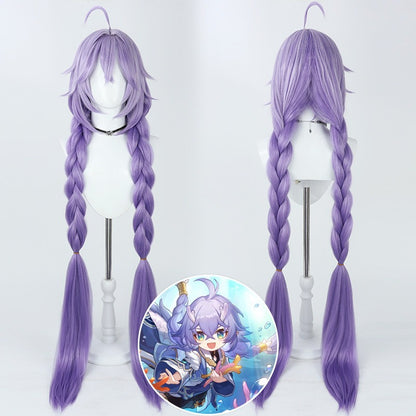 Cosplay Wigs Bailu Purple Gradient Wigs Honkai: Star Rail