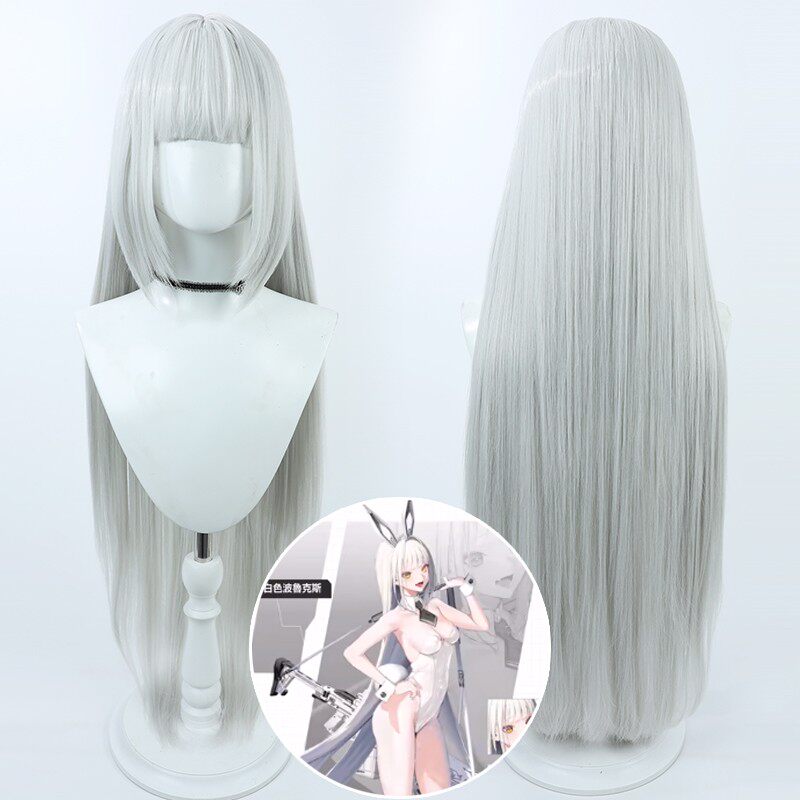 Cosplay Wigs Blanc Goddess of Victory: Nikke Silver Wigs