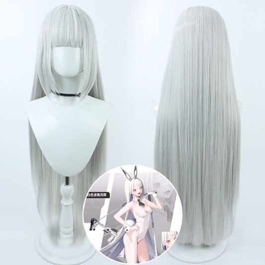Cosplay Wigs Blanc Goddess of Victory: Nikke Silver Wigs