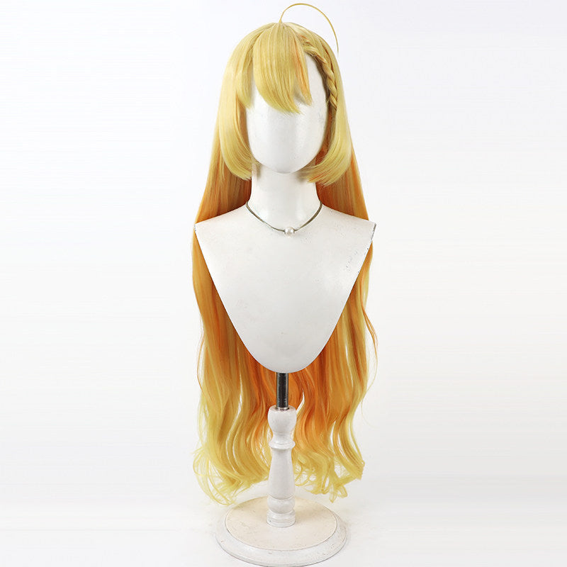 Cosplay Wigs Blue Archive Wanibuchi Agari Yellow Gradient Wigs