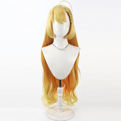 Cosplay Wigs Blue Archive Wanibuchi Agari Yellow Gradient Wigs