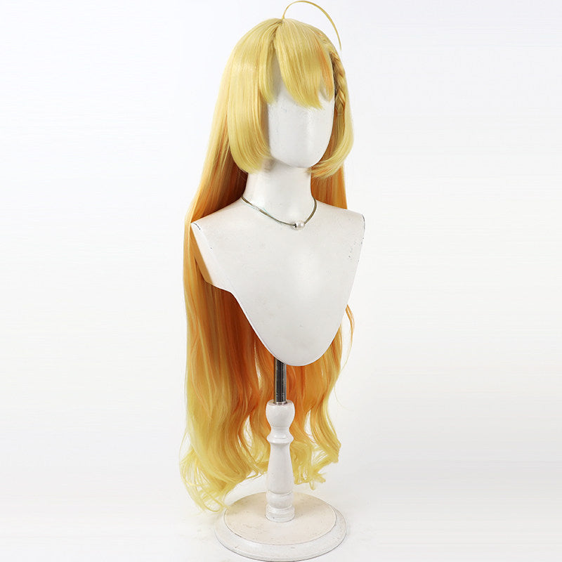 Cosplay Wigs Blue Archive Wanibuchi Agari Yellow Gradient Wigs