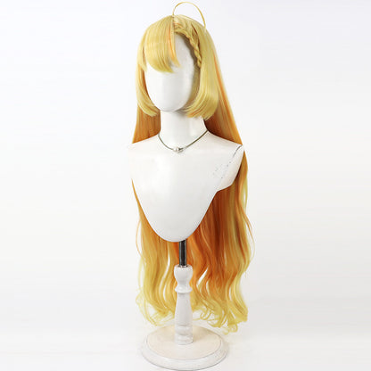 Cosplay Wigs Blue Archive Wanibuchi Agari Yellow Gradient Wigs