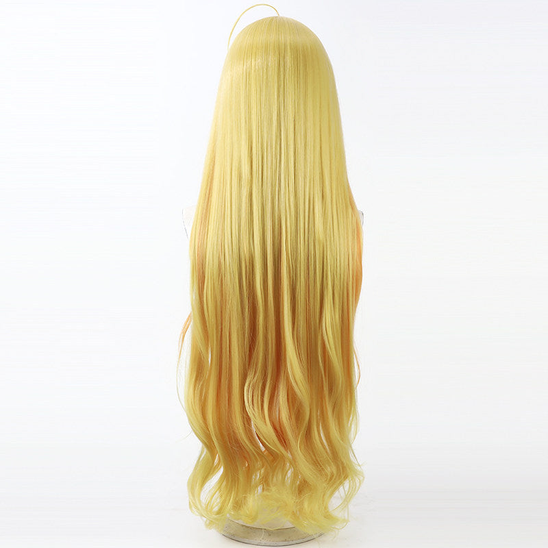 Cosplay Wigs Blue Archive Wanibuchi Agari Yellow Gradient Wigs