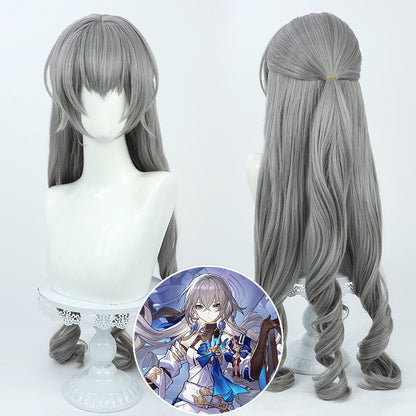 Cosplay Wigs Bronya Rand Grey Curly Wigs Honkai Impact 3rd