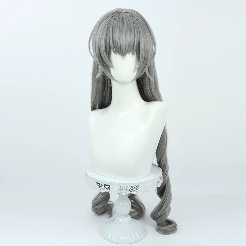 Cosplay Wigs Bronya Rand Grey Curly Wigs Honkai Impact 3rd